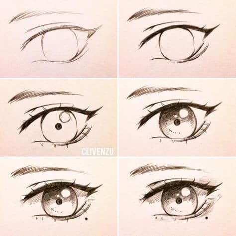 9 Cách Vẽ Mắt Đơn Giản Nhất Dành Cho Người Mới Bắt Đầu - Vẽ Hoạt Hình |  Zeichnung, Zeichnungen, Skizzen