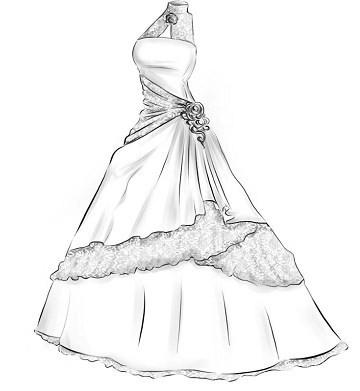Cách vẽ váy cưới đẹp nhất cực kỳ giản dị  Hướng dẫn vẽ váy cưới vì chưng cây viết chì   How đồ sộ draw wedding dress  YouTube