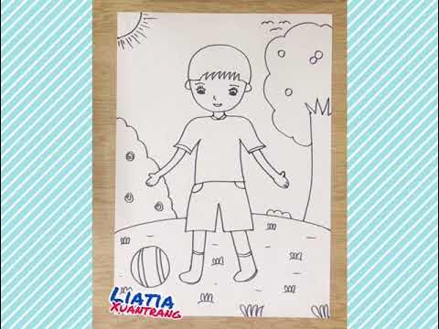Vẽ Học Sinh Bé Trai Đơn Giản | How To Draw Boy Easy | Cách Vẽ Tranh Bé Trai  Đơn Giản | Vẽ Bạn Trai - Youtube