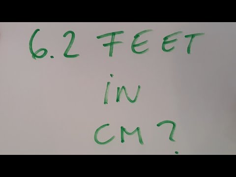 6.2 feet in cm?