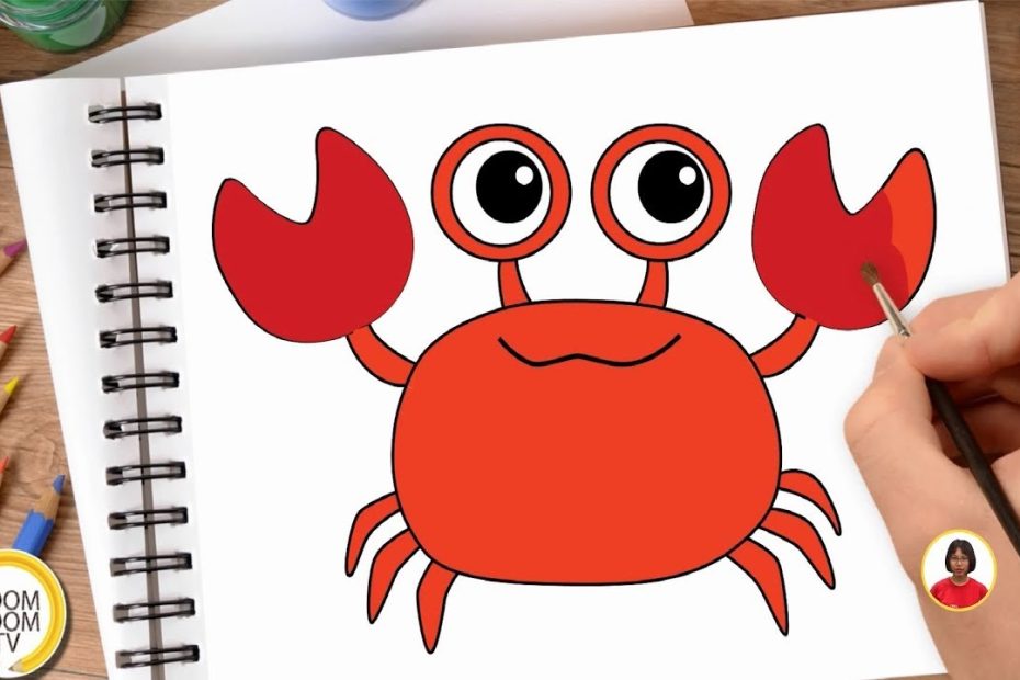 Hướng Dẫn Cách Vẽ Con Cua, Tô Màu Con Cua - How To Draw A Crab - Youtube