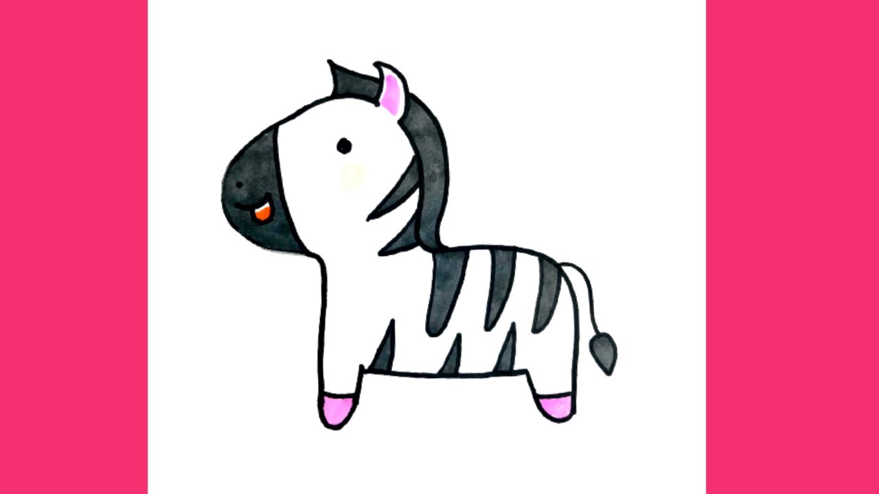Cách Vẽ Con Ngựa Vằn Dễ Dàng ???? | How To Draw A Zebra | Thư Vẽ - Youtube
