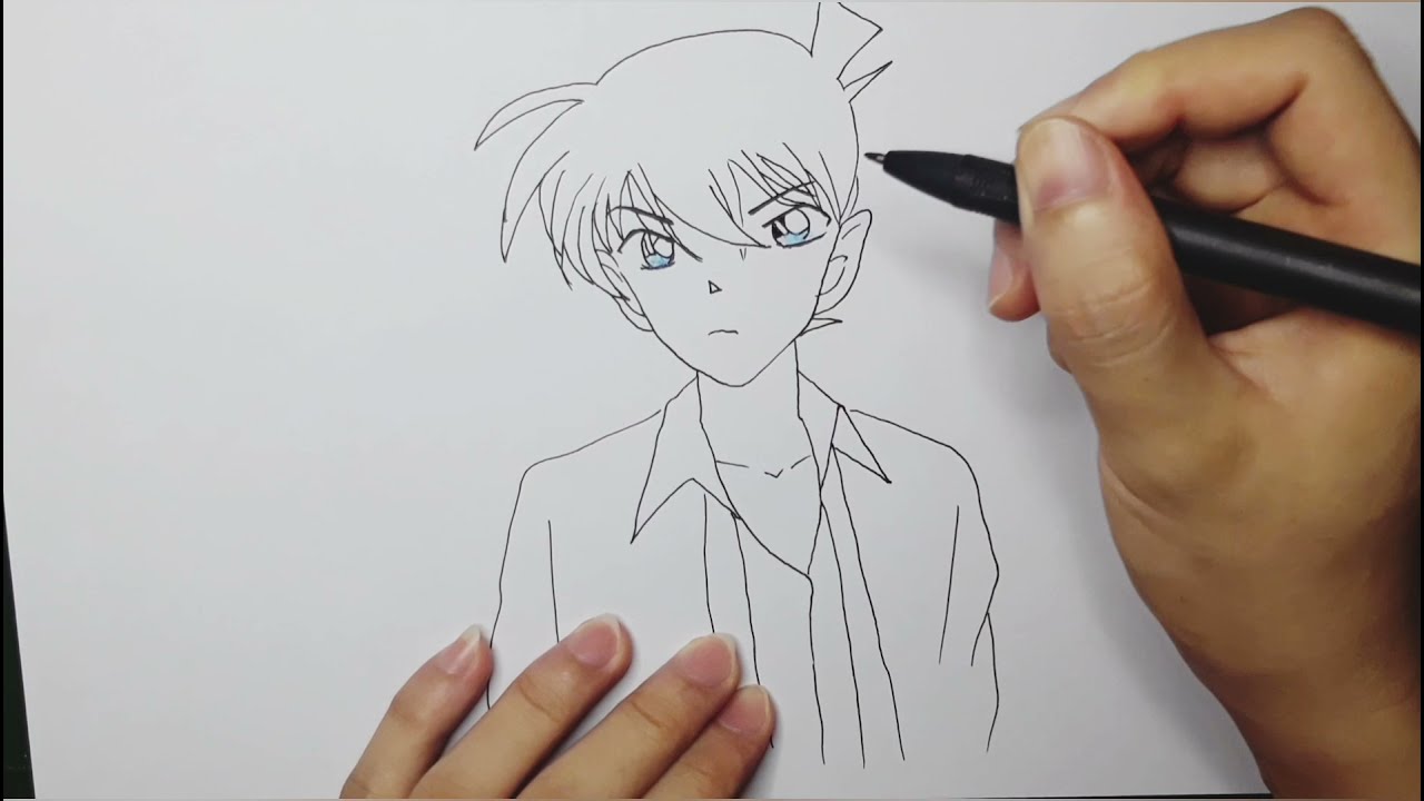 Cách Vẽ Shinichi Kodo/Conan Thám Tử Lừng Danh/Ngọc Nguyễntv/Vẽ Nhân Vật  Hoạt Hình. - Youtube