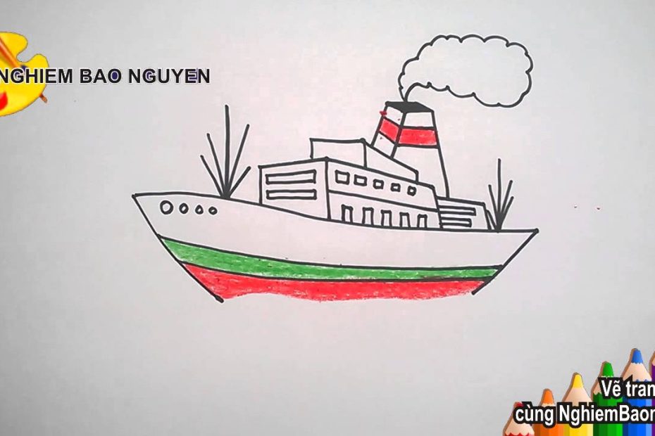 Vẽ Tàu Thủy/How To Draw Ship - Youtube