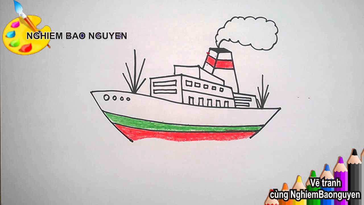 Vẽ Tàu Thủy/How To Draw Ship - Youtube