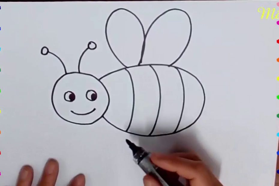 Dạy Vẽ Con Ong _ Hướng Dẫn Vẽ Con Ong _ How To Draw A Bee #Congamamnon -  Youtube