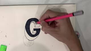 Vẽ Chữ G 3D - How To Draw 3D - Youtube