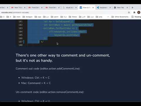 How to COMMENT or UNCOMMENT MULTIPLE LINES in VS CODE? Shortcut