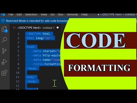 How to Format Code on Visual Studio Code