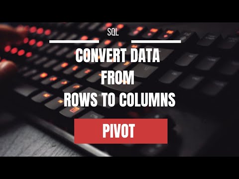 SQL Query - Convert data from Rows to Columns | Pivot