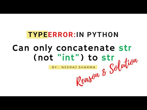 TypeError: can only concatenate str (not