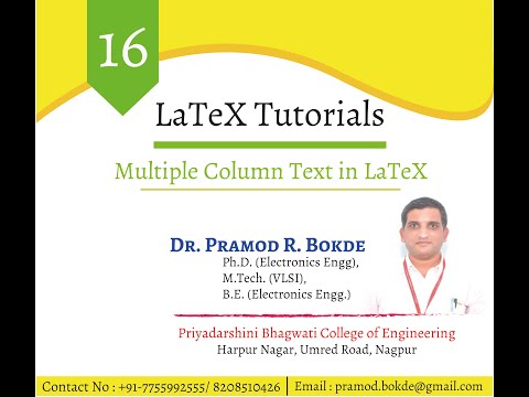 Multiple columns  text in LaTeX