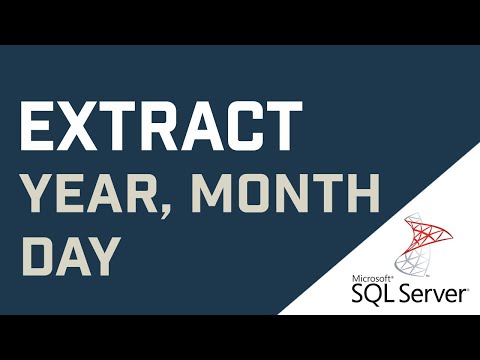 How To Extract YEAR, MONTH, DAY From A Date Column In MS SQL Server