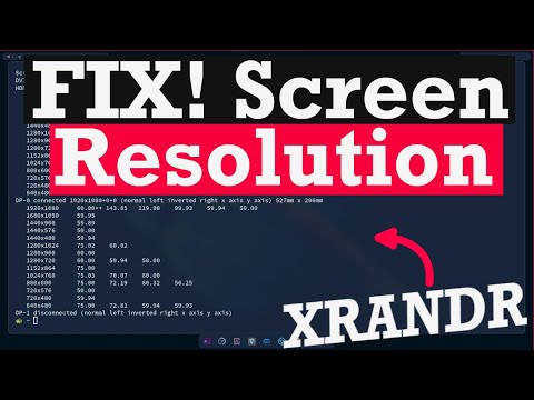 FIX Missing or Change Screen Resolutions on Linux VMs / Computers by using XRANDR. (Linux Beginners)
