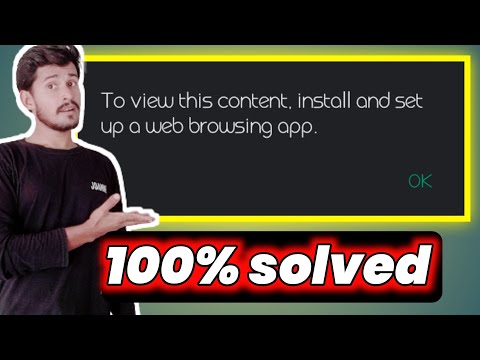 To view this content install and setup a web browsing app