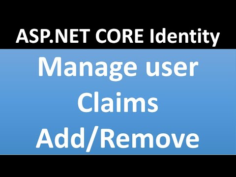 How to Manage User Claims in ASP.NET CORE Identity