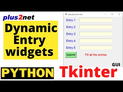 Tkinter dynamically creating and validating Entry and Label widgets on user inputs and messaging