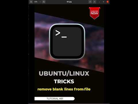 Linux/Ubuntu Tricks 💡 #81 #shorts - How to remove empty/blank lines from file using command