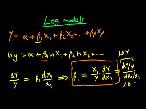 Interpreting regression coefficients in log models part 1