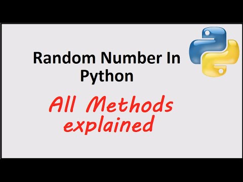 Random number generator in Python