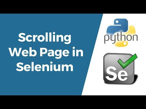 Selenium with Python Tutorial 16- How to Scroll Web Pages in Selenium