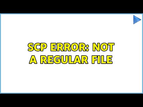 Not a regular file scp что