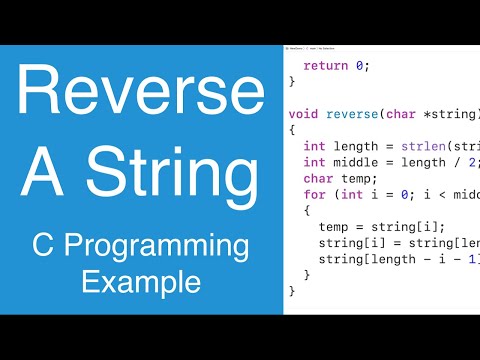 Reverse A String | C Programming Example