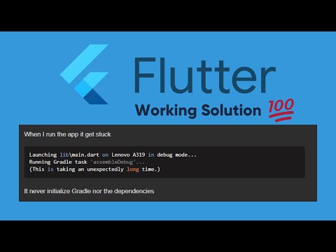 Flutter App stuck at “Running Gradle task 'assembleDebug'. SOLUTION