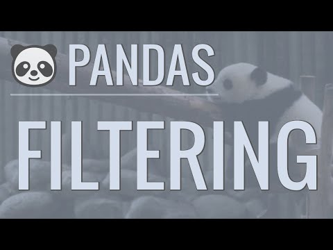 Python Pandas Tutorial (Part 4): Filtering - Using Conditionals to Filter Rows and Columns