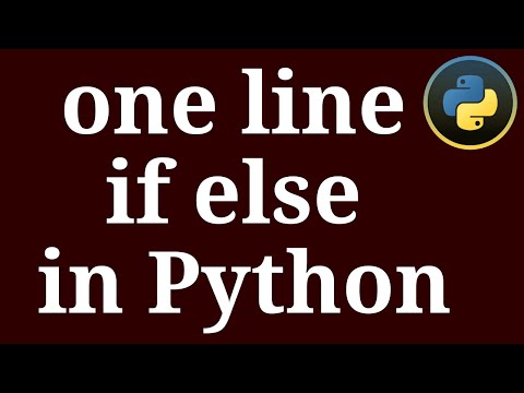 one line if else statement in python