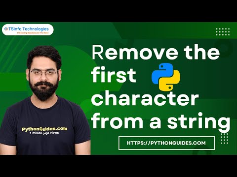How to remove the first character from a string in Python
