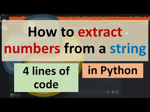 How to extract numbers from a string in Python