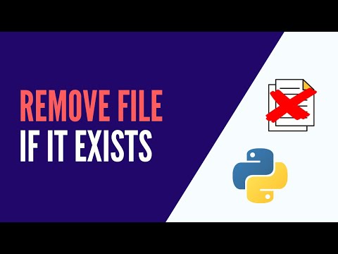Python   Remove a File if it Exists