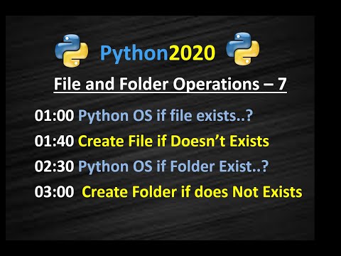 Python OS Check if Folder Exists | Python Create Folder If not exist | Create File if doesn’t exist