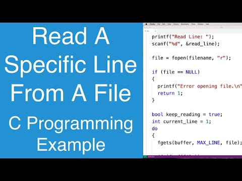 Read A Specific Line From A File | C Programming Example