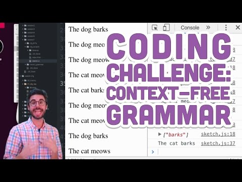 Coding Challenge #43: Context-Free Grammar