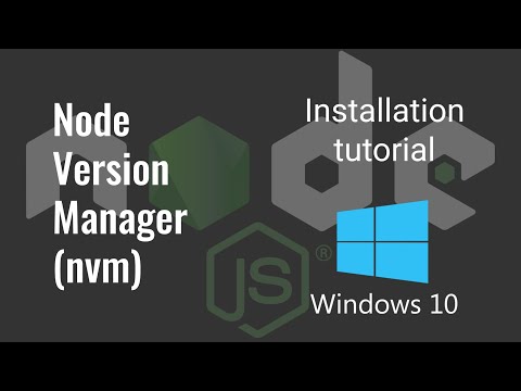 Node Version Manager Windows 10. Easy way to switch Node version. Install nvm.