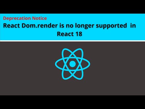Deprecation notice: ReactDOM.render is no longer supported in React 18 Fixed