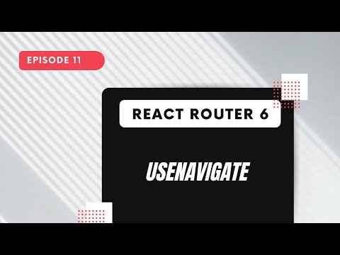 React Router 6 - useNavigate()