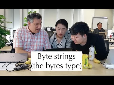 Python standard library: Byte strings (the