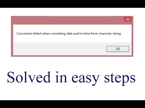 Convertion failed when converting date and/or time from character string || Visual Studio