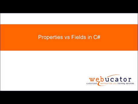 Properties vs Fields in C#