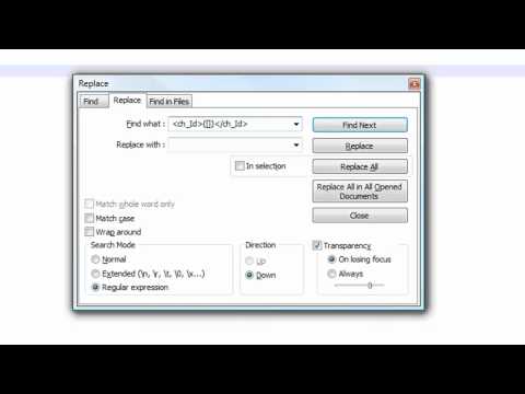 Search and Replace Text Using Regular Expressions in Notepad++
