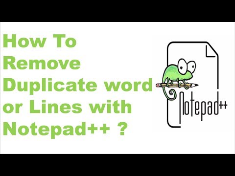 How To Remove Duplicate words or Lines with Notepad++ ? || Notepad++ tips and tricks