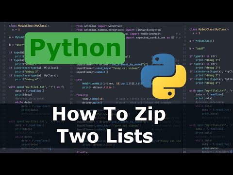 Python - How To Zip Two Lists