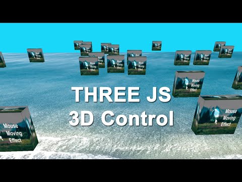 Three.js 3D object Rotate Moving and Zooming Control with Mouse