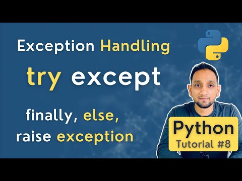 Exception Handling in Python | TRY EXCEPT in Python | Python Tutorial for Beginners #8