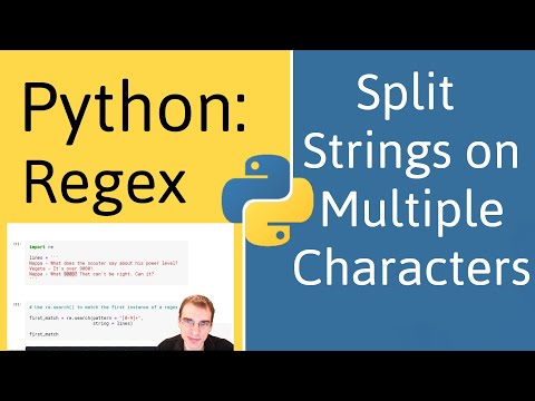 Python Regex: How To Split a String On Multiple Characters