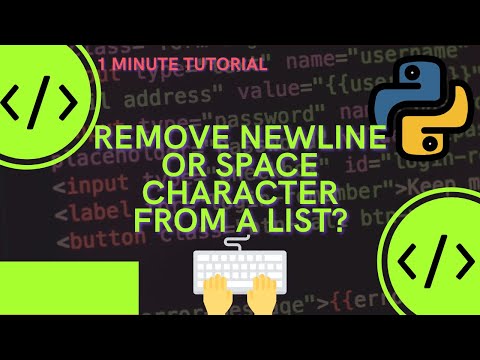 How to remove newline or space character from a list in Python