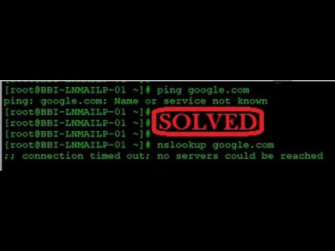How to resolve issue - ping : google.com: Name or  Service not known #centos #oraclevirtualbox